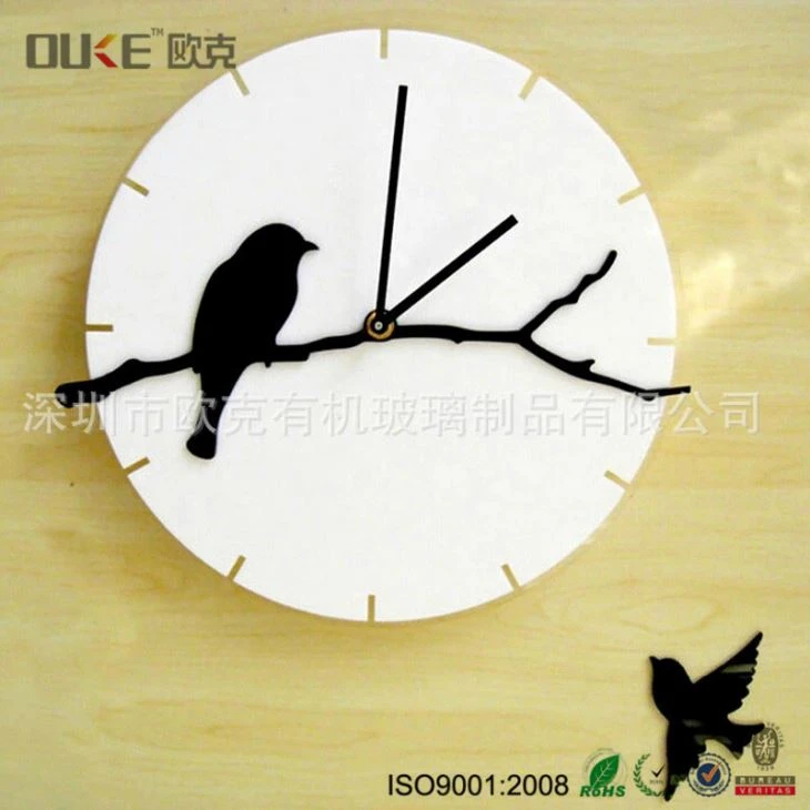 High Quality Unique Custom Acrylic Wall Clock For Sale