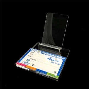بلندگوی مدرن طراحی آکریلیک تلفن ثابت Perspex Phone Stand