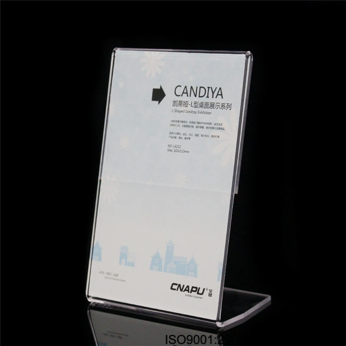 A5 Size Clear Acrylic Plastic Table Tents Paper Holder Table Top Sign
