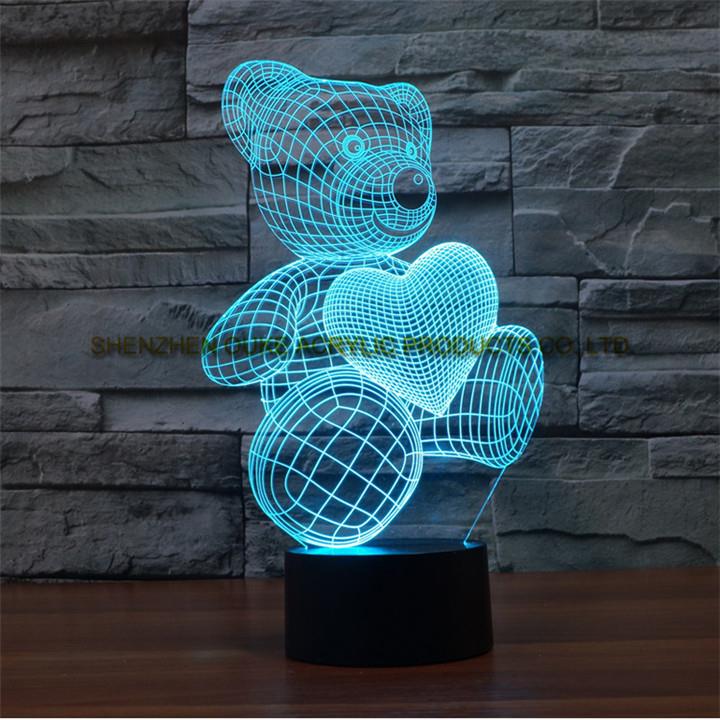 Hot Selling Creative Indoor Acrylic Led Light Led Monitor Stand Acrylic Monitor Led