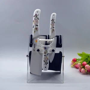 چین تولید کننده فروش آشپزخانه آشپز چاقو نمایش پایه اکریلیک چاقو دارنده