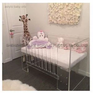 تخت نوزاد پلاستیکی روشن زیست دست ساز لوکس Cribs کودک Lucite