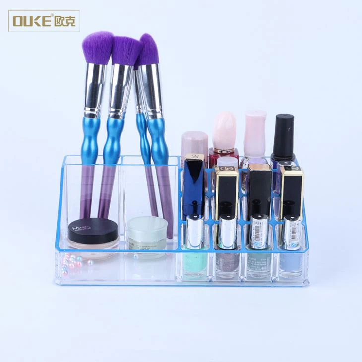 پاک کردن میز کار Clear Acrylic Makeup Tray Organizer