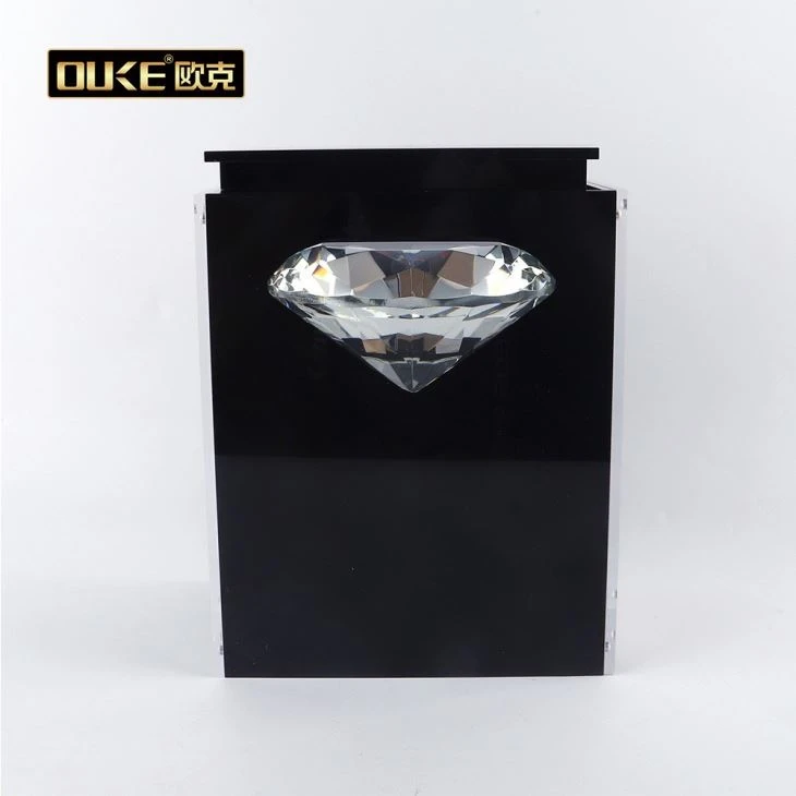 New Arrived Fashion Black Acrylic High Quality Box Frames For Engraving