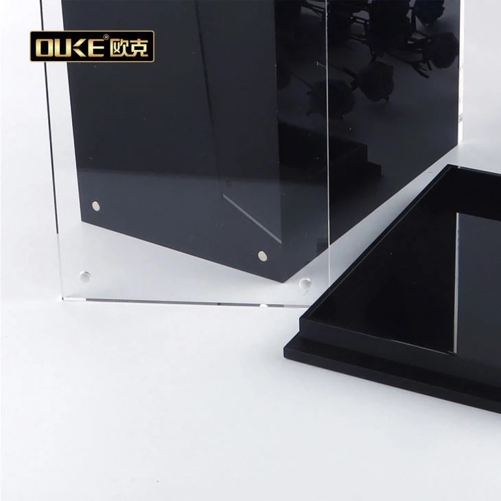 New Arrived Fashion Black Acrylic High Quality Box Frames For Engraving