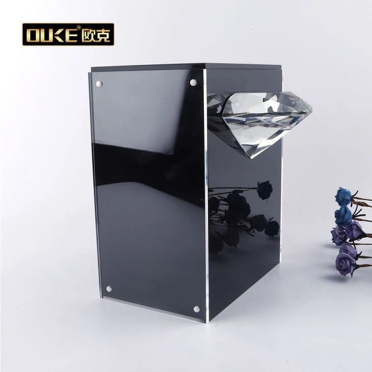 New Arrived Fashion Black Acrylic High Quality Box Frames For Engraving